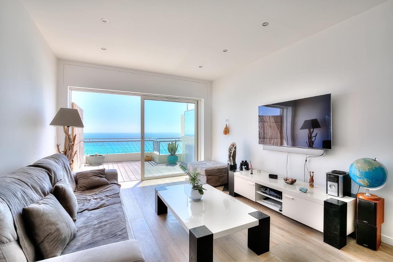 Appartamento Le Florentina, Dernier Etage Avec Terrasse, Vue Sur La Baie Des Anges Nizza
