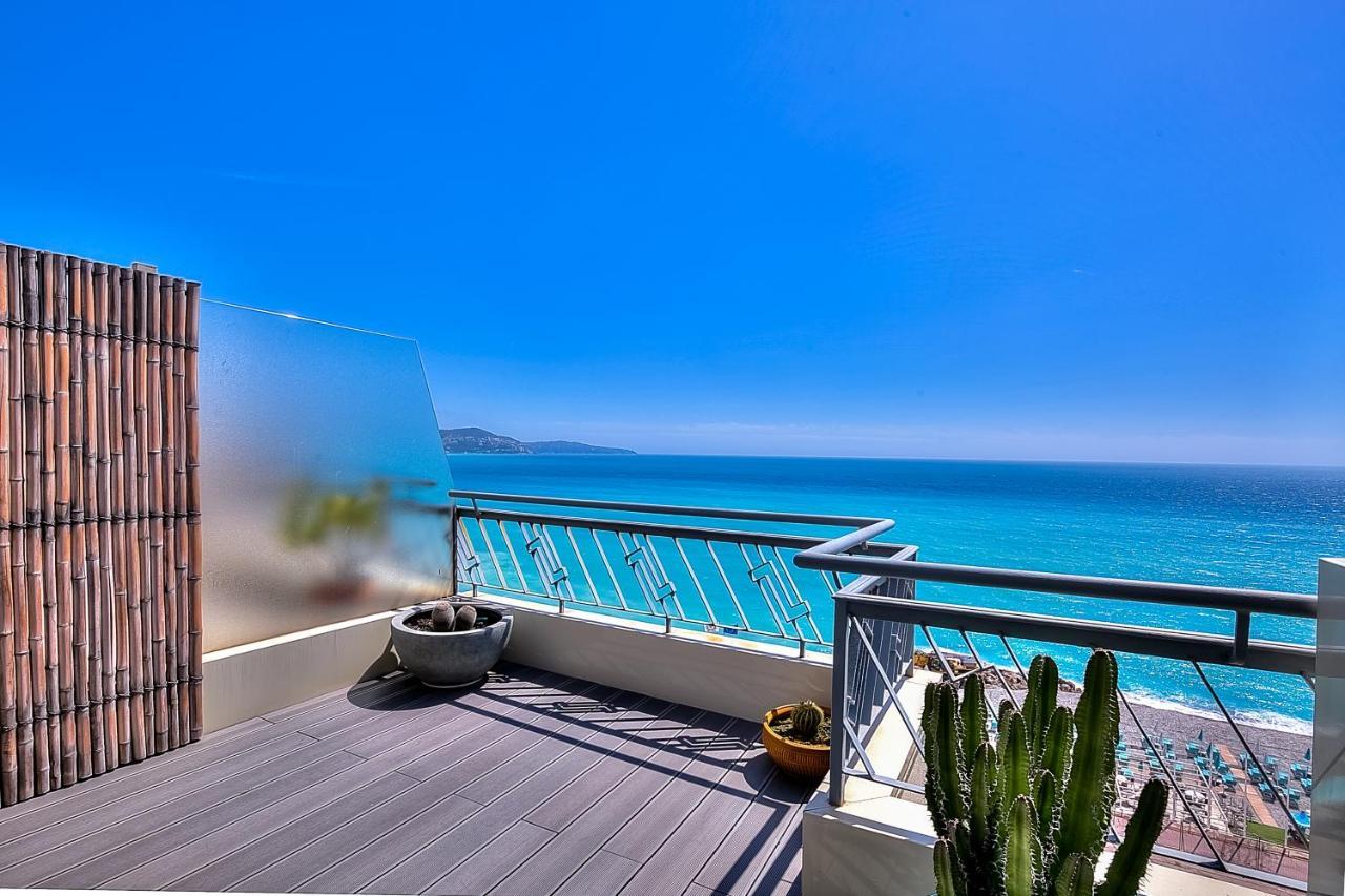 Le Florentina, Dernier Etage Avec Terrasse, Vue Sur La Baie Des Anges Nizza