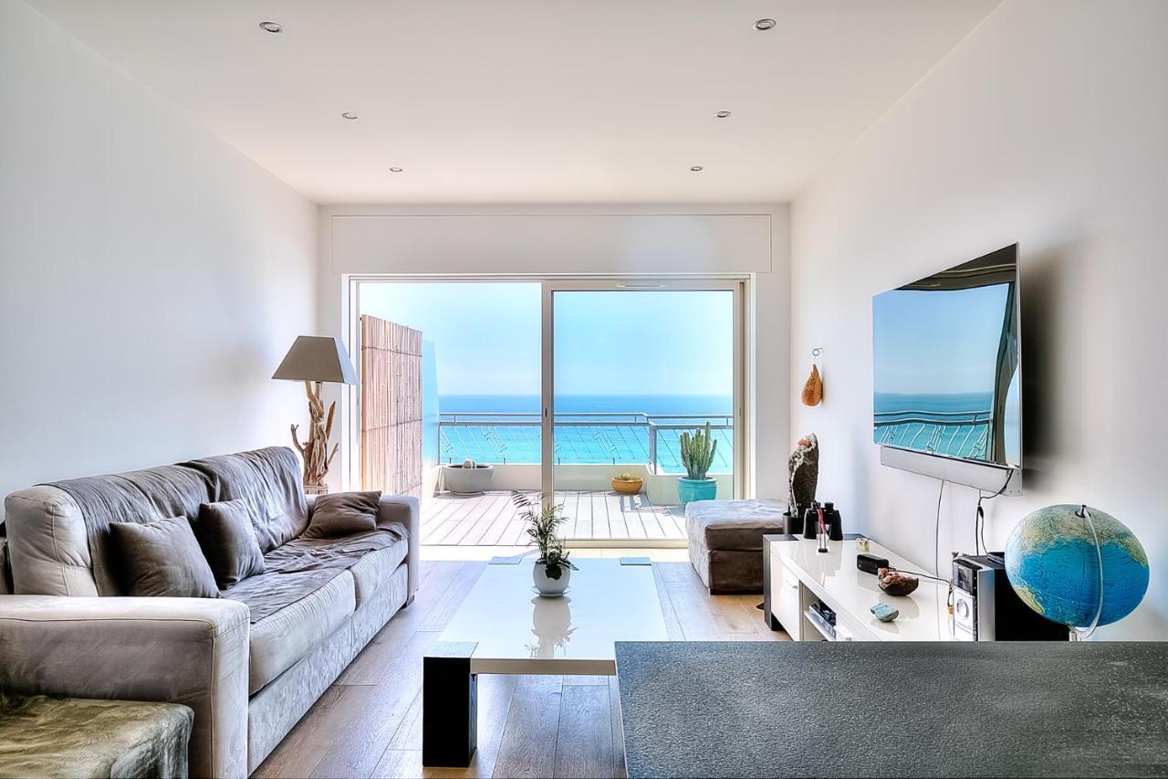 Appartement Le Florentina, Dernier Etage Avec Terrasse, Vue Sur La Baie Des Anges *